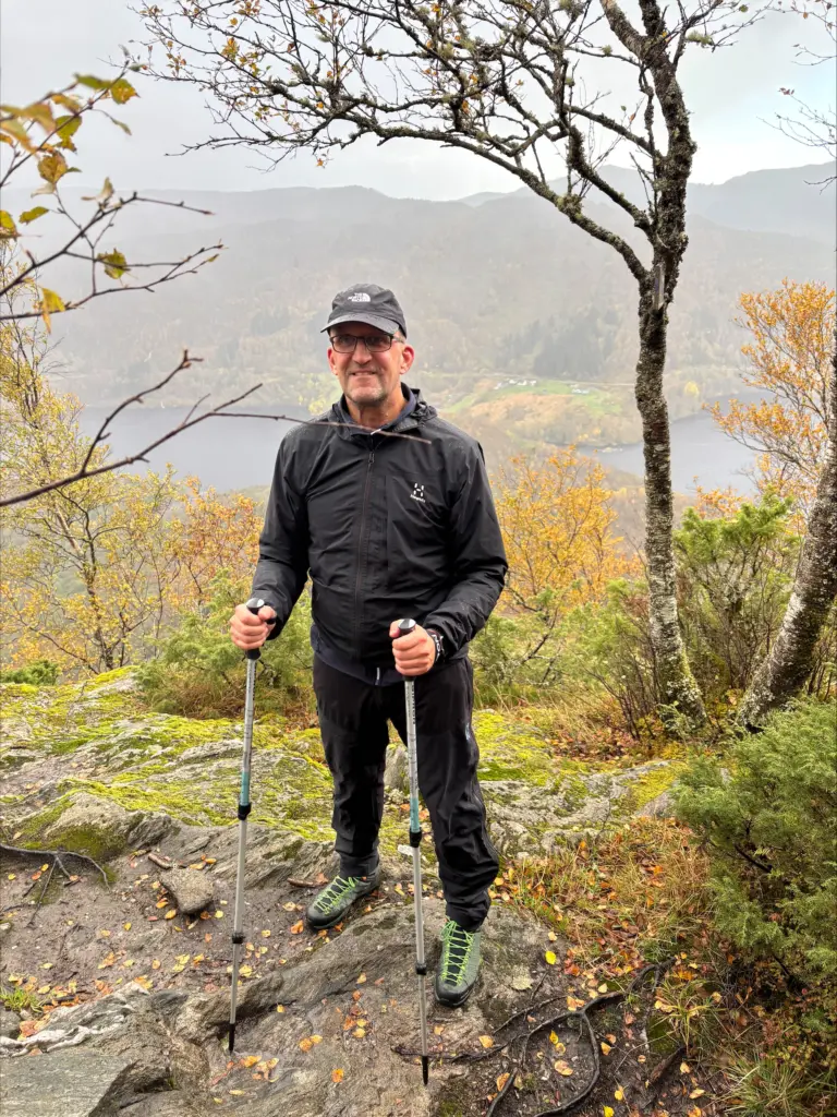 Ove på fjelltur. Foto.