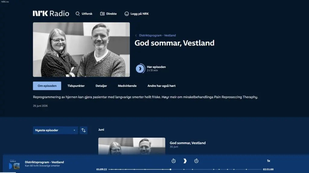 Haugland på NRK radio